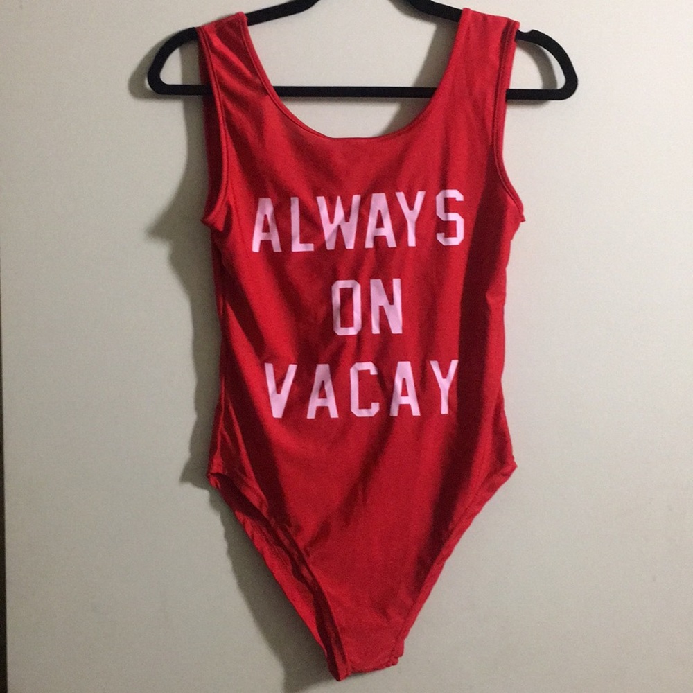 Always on Vacay” Bathing/Bodysuit